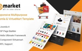 تصویر SJ Emarket ایمارکت قالب فروشگاهی ویرچومارت جوملا 