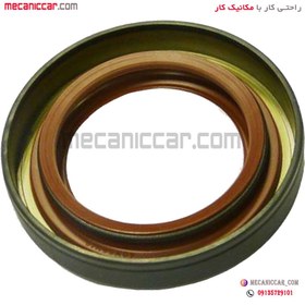 تصویر کاسه نمد پلوس بزرگ کربنی پژو 206 و 405 و پارس و سمند رمی المان Radial shaft seal