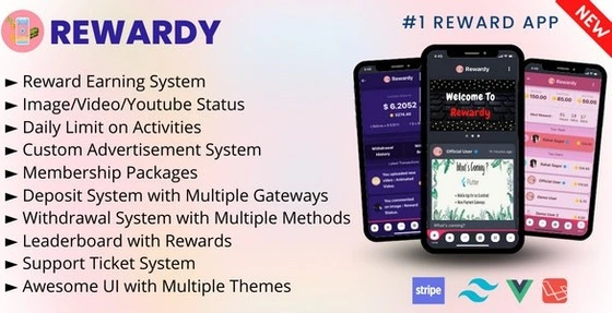 خرید و قیمت دانلود اسکریپت Rewardy – Status App with Reward Points | ترب