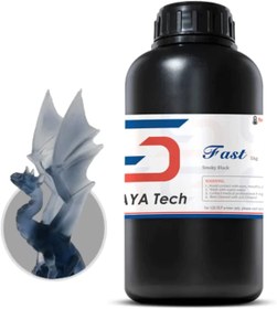 تصویر رزین رنگ مشکی دودی 1000 گرمی Siraya Tech 3D Printer Resin - ارسال 20 روز کاری 