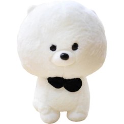 تصویر عروسک سگ پاپیونی ارتفاع ۲۲ سانتی متر 