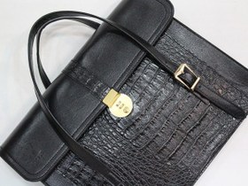 تصویر کیف اداری چرم مشکی 