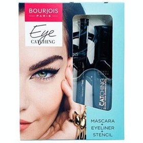 تصویر کیت آرایش چشم 3 تکه (ریمل ، خط چشم ، شابلون ) Bourjois eye catching 