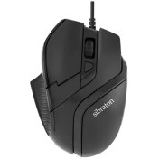 تصویر ماوس سیمی سیبراتون | Mouse SM4240 - مشکی / گارانتی ۱۲ ماهه داده پرداز رایانه متین 