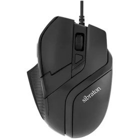 تصویر ماوس سیمی سیبراتون | Mouse SM4240 - مشکی / گارانتی ۱۲ ماهه داده پرداز رایانه متین 