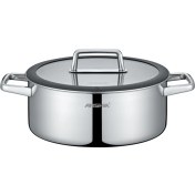 تصویر ماهی تابه استیل کف لیزری عرشیا 24 سانتی متری مدل SS050-3340 ARSHIA SS050-3340 Stainless Steel Non-Stick 3-Ply Frypan 24CM