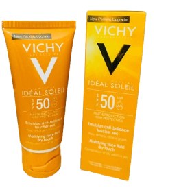 تصویر ضد آفتاب بی رنگ ویشی Vichy Ideal Soleil SPF50 