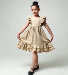 تصویر پیراهن لنین کرم - سایز 