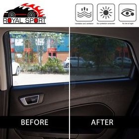 تصویر آفتاب گیر شیشه خودرو رویال اسپرت مدل UV PRO مناسب برای MVM X22 مجموعه 4 عددی 