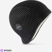 تصویر کلاه شنا نابایجی - دکتلون Nabaiji Swimming Cap - Standard Size - Black 