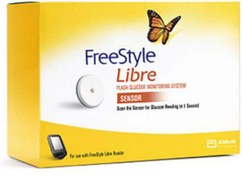 تصویر سنسور اندازه گیری فری استایل لیبره ۱ با کارکرد 21 الی 24 روزه ا Freestyle Libre 1 Freestyle Libre 1