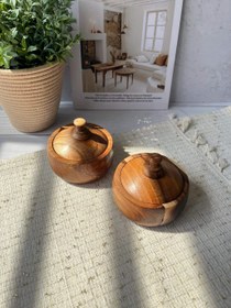 تصویر قندان چوب گردو 