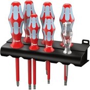 تصویر مجموعه 7 عددی پیچگوشتی فشار قوی استیل ورا مدل 05022728001 VDE Insulated screwdriver Set stainless