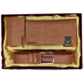 تصویر ست هدیه مردانه چرم آمادای مدل هورس 