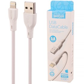 تصویر کابل آیفونی فست شارژ Shoosh SH403i 5A 1.1m Shoosh SH403i 5A 1.1m Lightning Fast Charging Cable