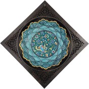 تصویر بشقاب میناکاری دیوارکوب 20 سانتی کد 1DK67 