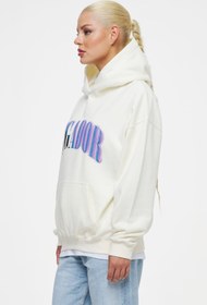 تصویر هودی سفید پشت چاپدار PEGADOR Pegador white back print hoodie