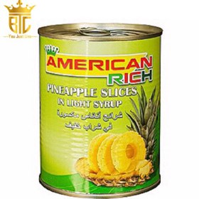 تصویر کمپوت آناناس امریکن ریچ 565 گرم american rich 