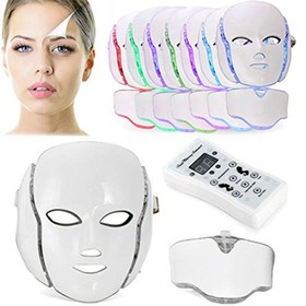 تصویر ماسک ال ای دی صورت و گردن کلین مدل Klin LM7 ا LED face and neck mask LED face and neck mask