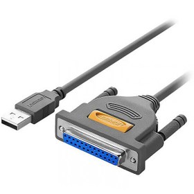 تصویر کابل پرینتر USB به DB25 Parallel یوگرین US167 UGREEN US167 20224 2m USB to DB25 Parallel Printer Cable