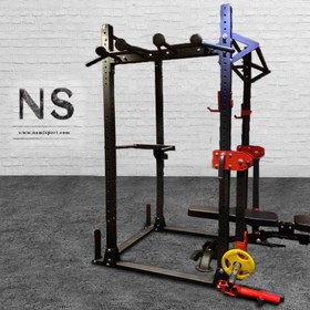 تصویر پاور رک وزن آزاد Free weight power rack structure NS2001 