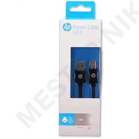 تصویر کابل 1.5m پرینتر Cable Printer USB-B to USB-A v2.0 1.5m HP V2.0 