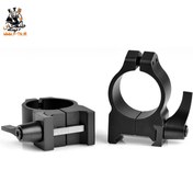 تصویر رینگ دوربین گلوله زنی بزار بردار وارن 25 متوسط 201LM Warne 1 inch, QD, Medium Rings