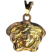 تصویر پلاک گردنبند طلا 18 عیار زنانه طرح ورساچه مدل PSG13 