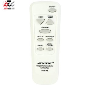 تصویر کنترل پنکه و کولر آبی همه کاره NVTC SON-FE NVTC SON-FE air conditioner Remote Control