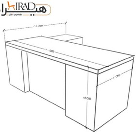 تصویر میز مدیریت هیراد مدل M802 