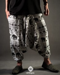 تصویر شلوار بوهو طرح فیل 