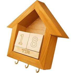 تصویر تقویم و جاکلیدی 