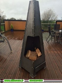 تصویر آتشدان ویلایی کدT 