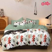 تصویر لحاف روتختی فانتزی سبز پاستلی - کتان (360) 