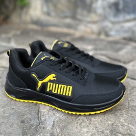 تصویر کتانی سایز بزرگ PUMA مشکی کد 15675 PUMA black large size sneakers code 1567