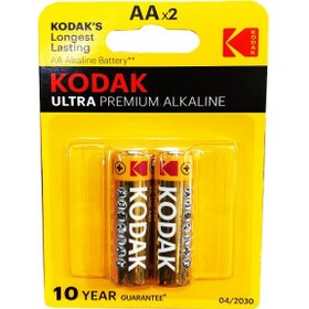 تصویر باتری قلمی کداک مدل MAX Super بسته 2 عددی Kodak MAX Super Alkaline AA*2