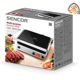 تصویر گریل برقی سنکور مدل SBG 6650 Contact Grill SBG 6650BK Sencor