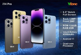 تصویر گوشی ویفون i14 pro | حافظه 128 رم 4 گیگابایت Vfone i14 pro 128/4 GB