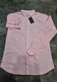 تصویر پیراهن ساتن صورتی بسیار خوشرنگ و با کیفیت تولید اورجینال دیلم Pink Satin Shirt with Quality Original Deylam Production