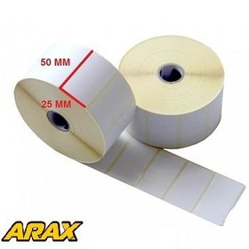 تصویر برچسب پرینتر لیبل زن لیوکام مدل 25X50 LEOCOM Termal Label Roll 25X50