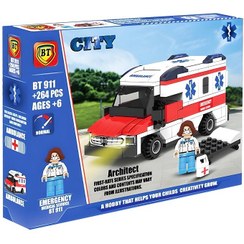 تصویر لگو بی تی آمبولانس کد 911 Lego BT ambulance code 911