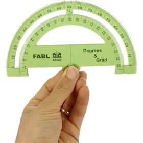 تصویر نقاله ۱۸۰ درجه گرادیان فابل ا FABL 180 Degree Protractor FABL 180 Degree Protractor