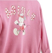 تصویر خرید اینترنتی ست لباس راحتی نوزادی دخترانه صورتی آدیداس JF3627 Disney Minnie Mouse Çocuk Gri/Pembe Eşofman Takımı