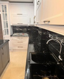 تصویر نیوکلاسیک باجزیره مرمر مشکی جدید کدa ۲۸۶ 