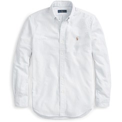 تصویر پیراهن رالف لورن Ralph Lauren STRIPED OXFORD SPORT SHIRT BLUE/WHITE 