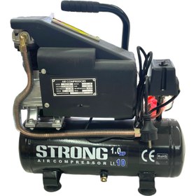 تصویر کمپرسور هوا روغنی استرانگ مدل STG10L ظرفیت ۱۰ لیتر 