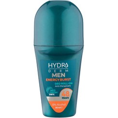 تصویر رولان ضد تعریق آقایان مدل Energy Burst حجم 50 میلی لیتر هیدرودرم Hydroderm Men Energy Brust Deo Roll On 50ml