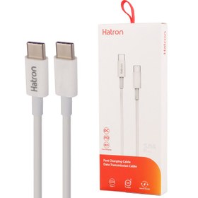 تصویر کابل شارژ هترون USB-C به USB-C مدل HC199CC Hatron HC199CC Fast Charging & Data Transmission Cable