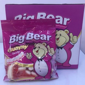 تصویر پاستیل big bear طرح دندان 80 عددی big bear gummy