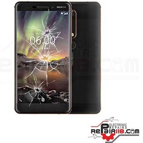 تصویر تعویض گلس ال سی دی گوشی نوکیا Nokia 6.1 